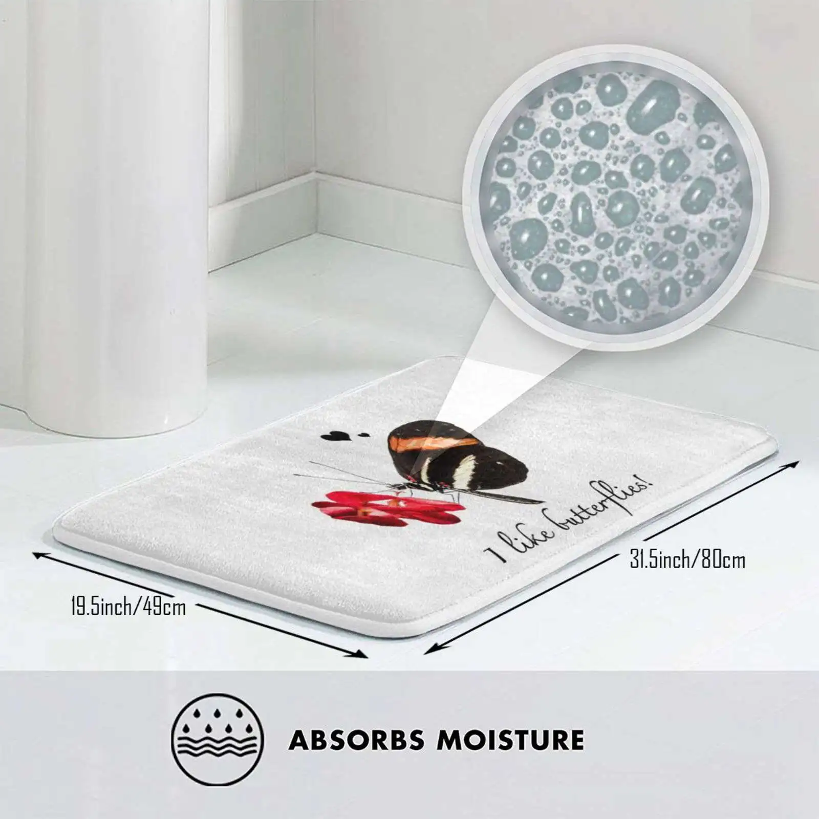 Идея для подарка: фото бабочки мне нравятся бабочки! &quotМягкий коврик дома и