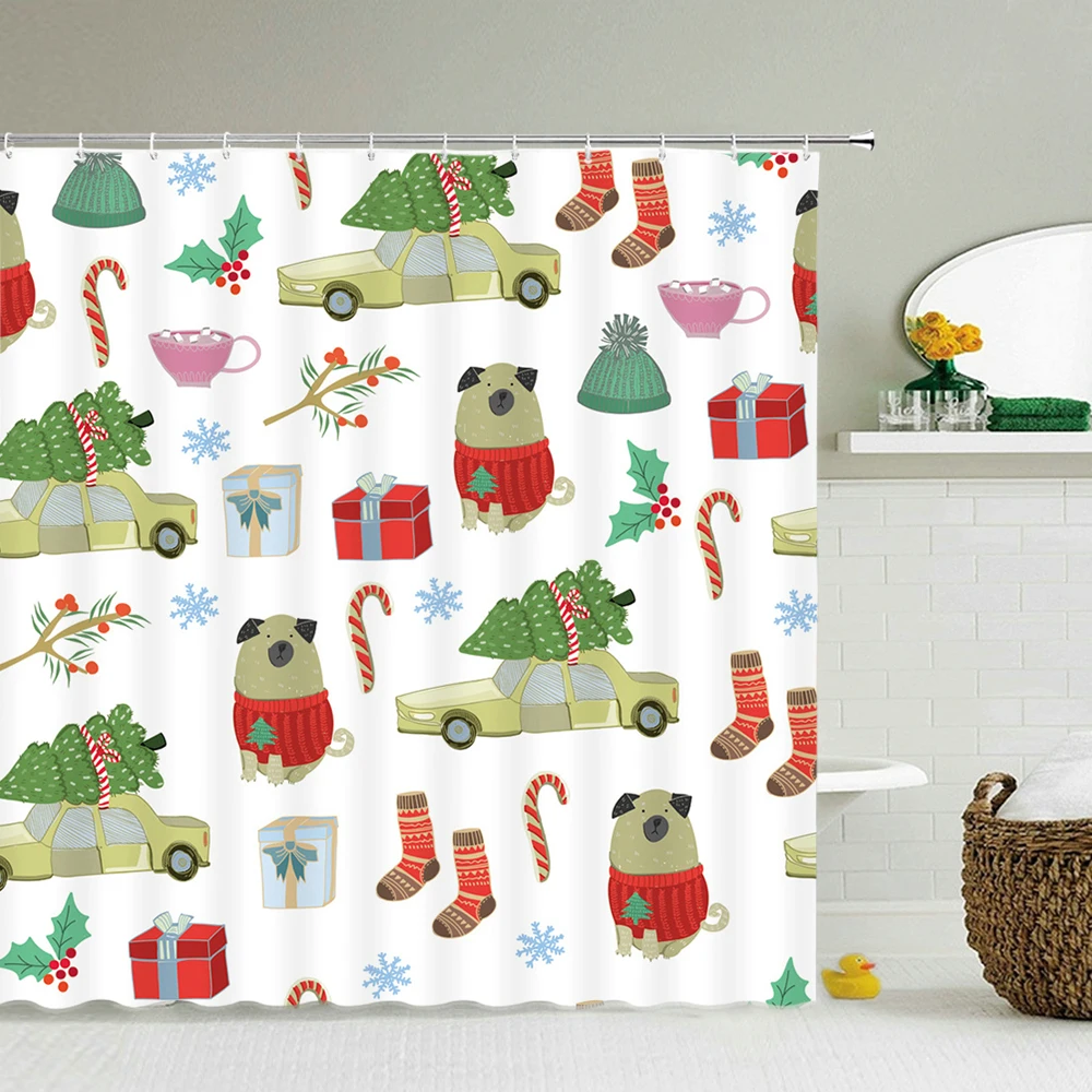 

Cartoon Animal Shower Screen Kids Bathroom Decor Waterproof Curtain Accessories Home Decor Aesthetics with Hooks Banheiro