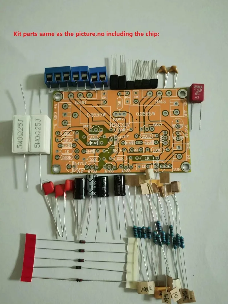 Набор &quotсделай сам&quot Плата усилителя мощности 2SC5200 + 2sa1944/TTC5200 tta1944 моно-канальный