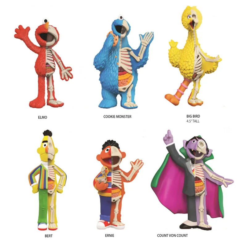 

Mighty Jaxx Jason Freeny Toys figure Action Figure Sesame Street Finished mystery box(1 piece)