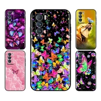 beautiful blue butterfly for realme 9 9i 8 8i gt gt2 neo neo2 master pro c21 c20 c11 c20a c21y pro phone case coque
