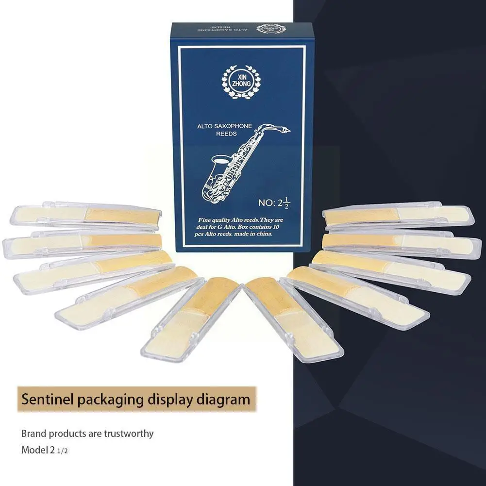 

Alto Saxophone Reed Accessories 2.5 Strength E-flat Instrument Musical Saxophone Reed L3q5