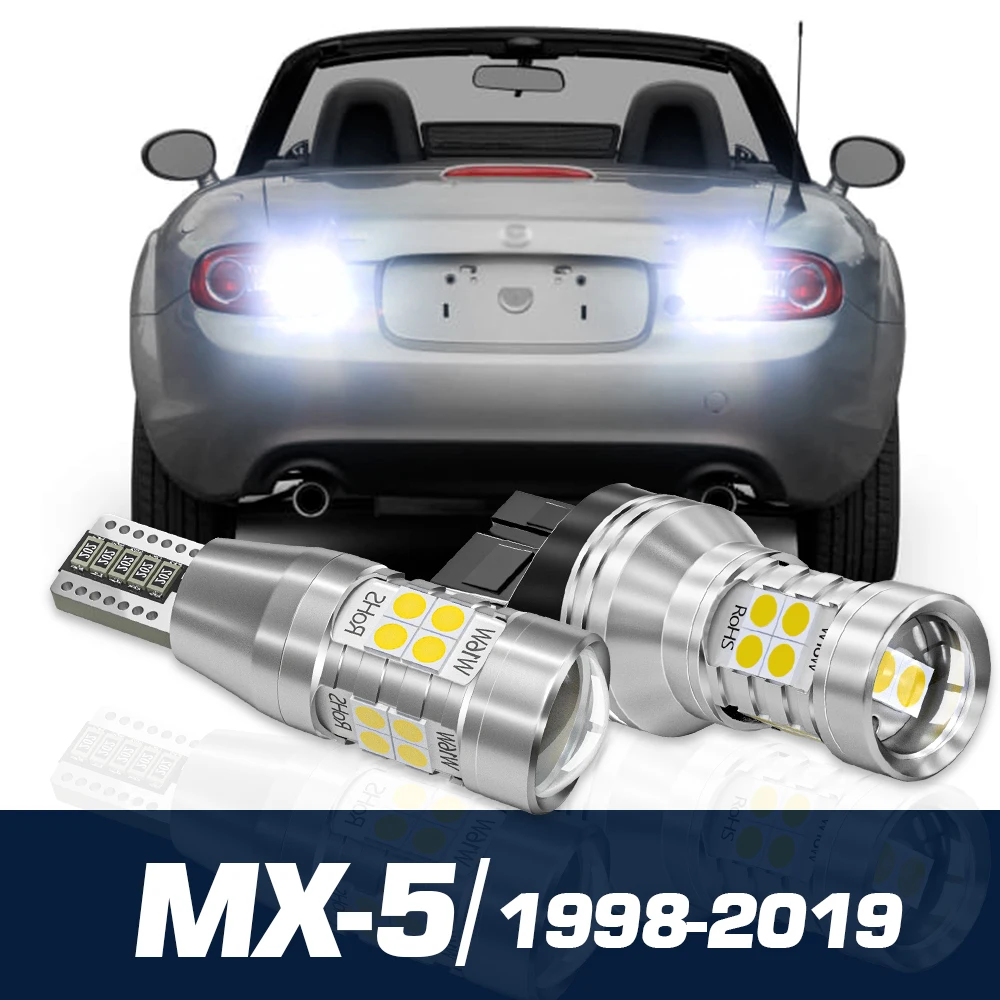 

2pcs LED Reverse Light Backup Bulb Canbus Accessories For Mazda MX-5 MX 5 MX5 NB NC ND 1998-2019 2005 2006 2007 2013 2014 2015