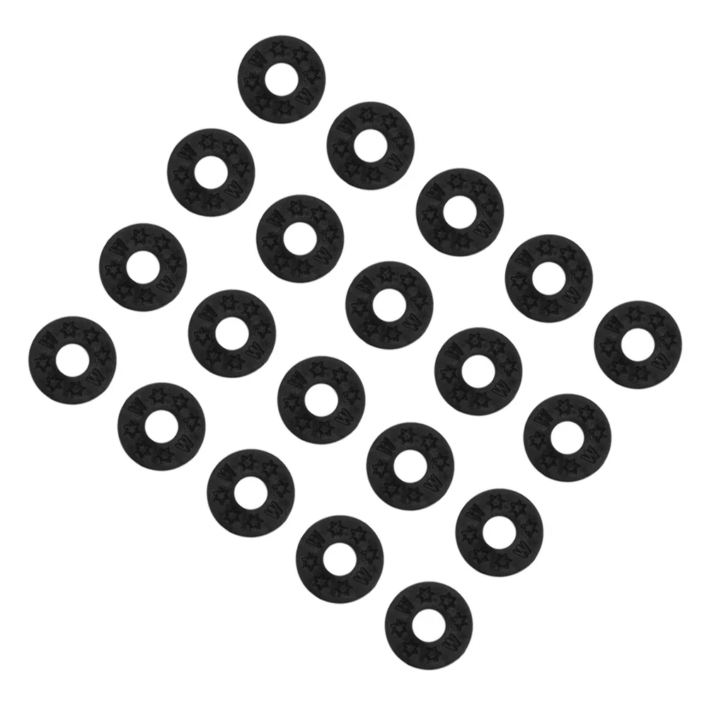 

20 Pcs Plastic Shims Guitar Strap Gasket Non Protector Washer Ukulele Gaskets Decoration Stand