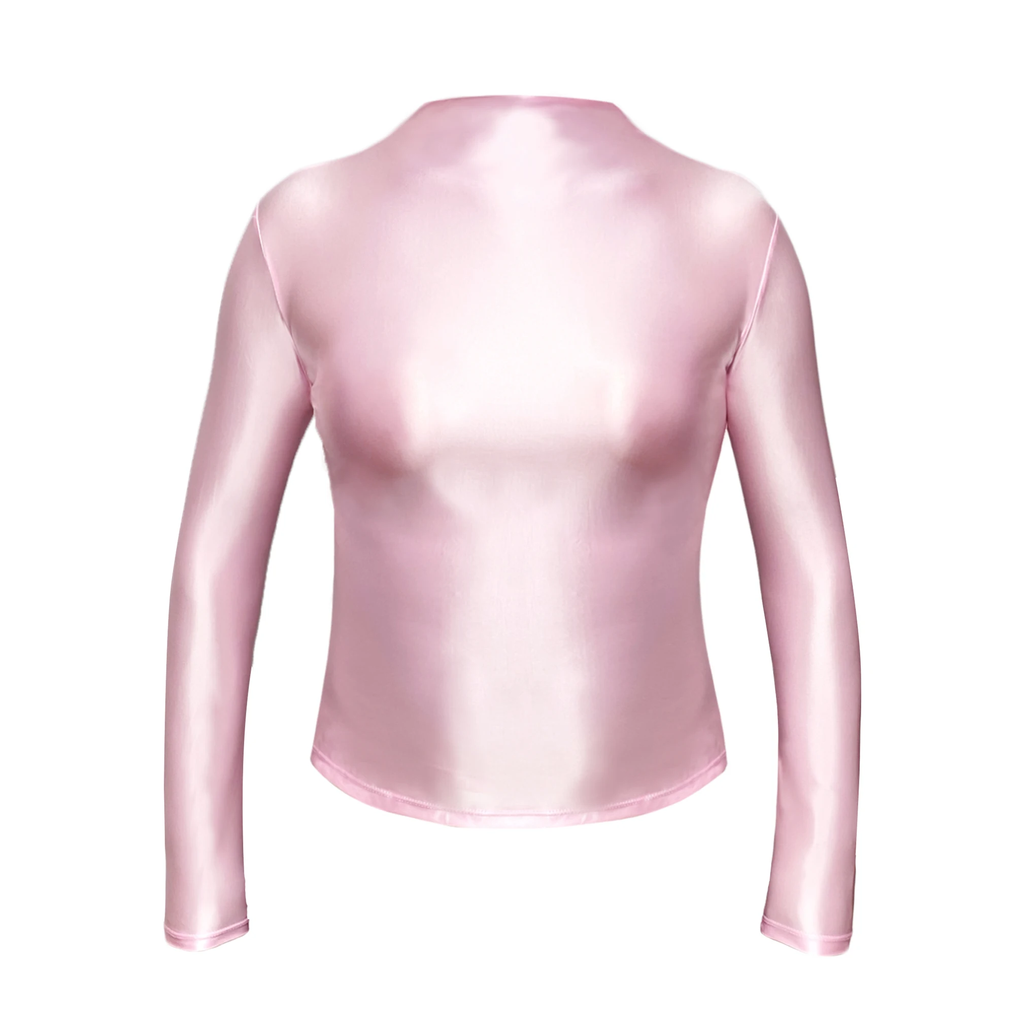 XCKNY new colour glossy sexy long sleeve high neck sports casual clothes slim sport Tights hot spring smooth sweat shirt 2XL