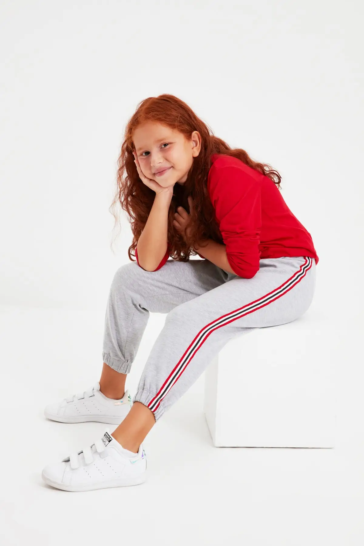 

Stripe Unisex Knitted Thick Sweatpants TKDAW22EA0228