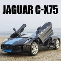 new hot 136 alloy car model jaguar c x75 supercar racing miniature diecast metal vehicle boys gifts collection for children toy