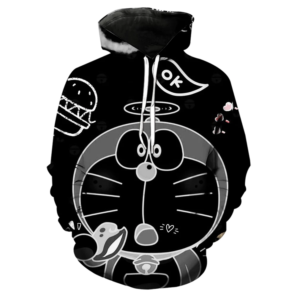 

2023 Kids Autumn Hoodies T Shirt Toddler Men Shirts Fot Teenage Girls Doraemon Sweatshirts Women Outwear Long Sleeve Tops