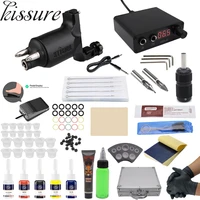 kissure rotary tattoo machine kit 5 colors ink tattoo machine set professional %d1%82%d0%b0%d1%82%d1%83 %d0%bd%d0%b0%d0%b1%d0%be%d1%80 top for body art led power supply