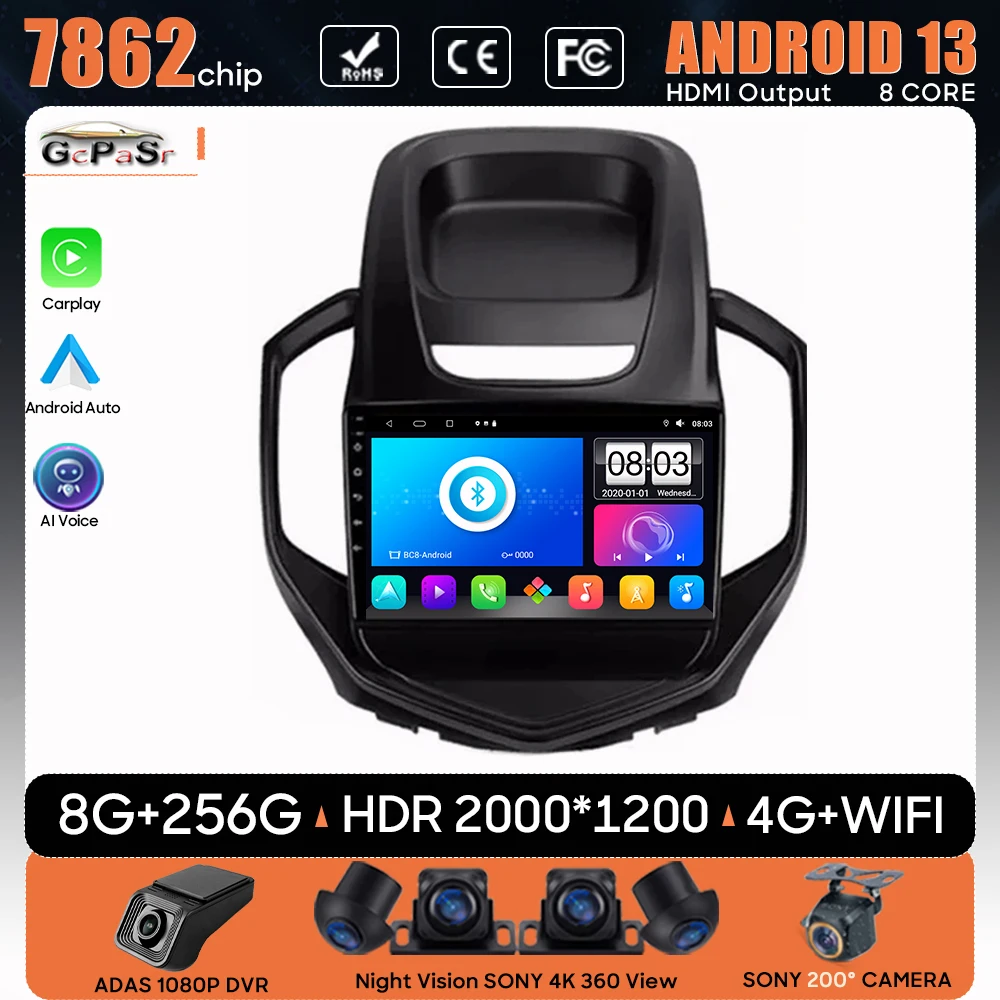

360 камера Android 12 автомобильный радиоприемник мультимедийный плеер для Geely jgang GC6 2016-2019 навигация GPS головное устройство Carplay 2 Din без DVD