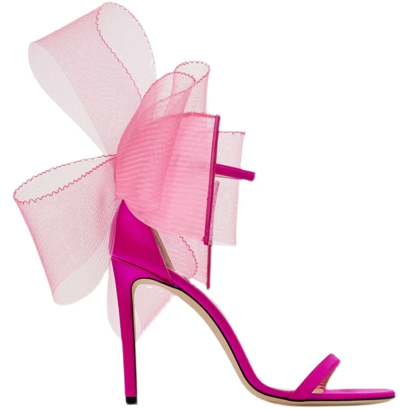 2023 Summer New Style~Butterfly Banquet~Slim Heel High Heels~Open Toe Sexy~Women's Sandals with One Line