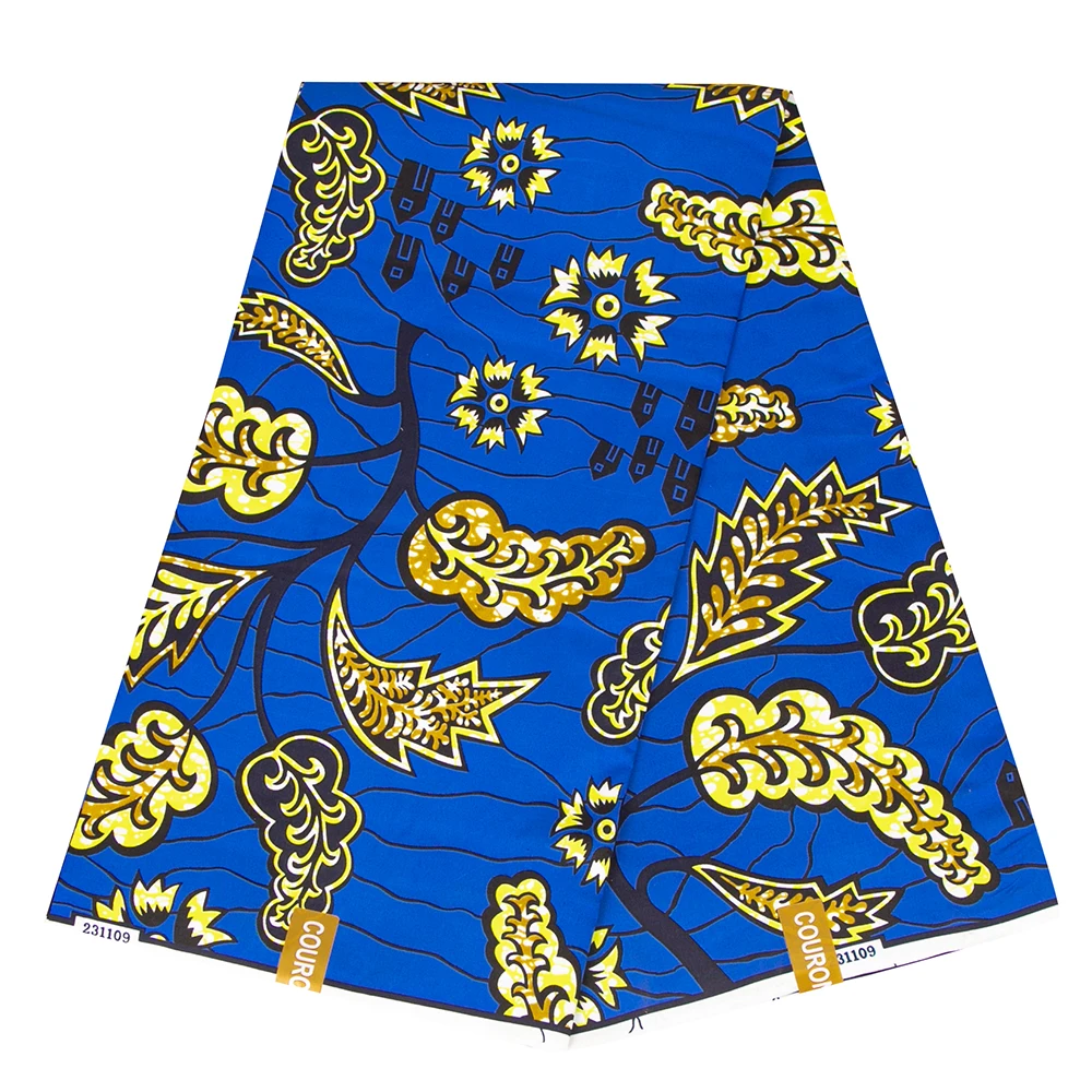 Анкара принты Африка ткань настоящий воск лоскутное Tissu дышащий текстиль шитье