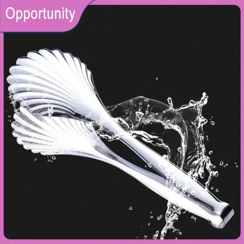 

201 Stainless Steel Barbecue Mantou Clip Silver Bread Clip Anti Heat Pastry Clamp Kitchen Utensils 28x6cm Desserts Salads