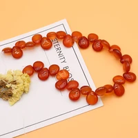 high quality natural stone red agate beads water drop shape crystal loose spacer beads for jewelry making bracelet necklace