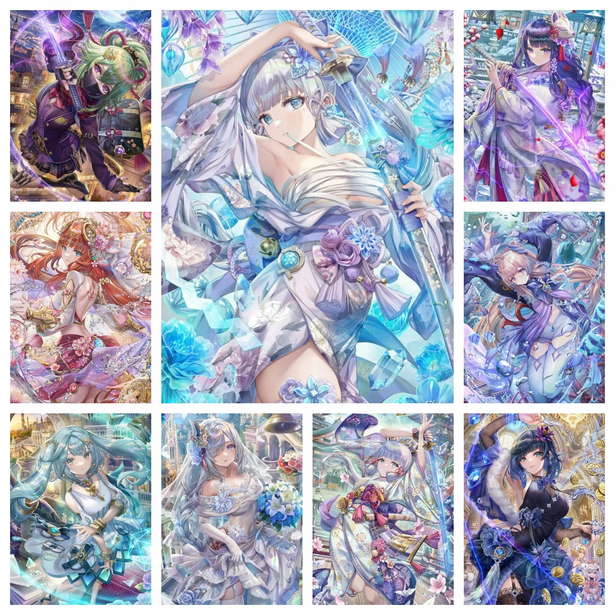 Genshin Impact Алмазная картина с изображением Северных звезд принцесса косплей