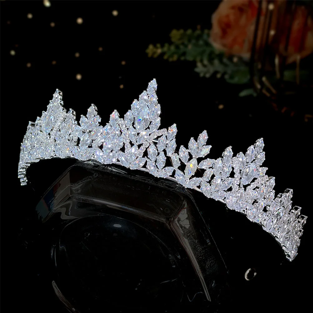 

Tiara Wedding Crown Bride Pageant Crowns Women Bridal Hair Accessories Headgear Headpiece Brides Birthday