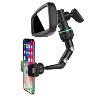 multifunctional 360 degree rotatable auto rearview mirror seat hanging clip bracket cell phone holder for car car phone holder