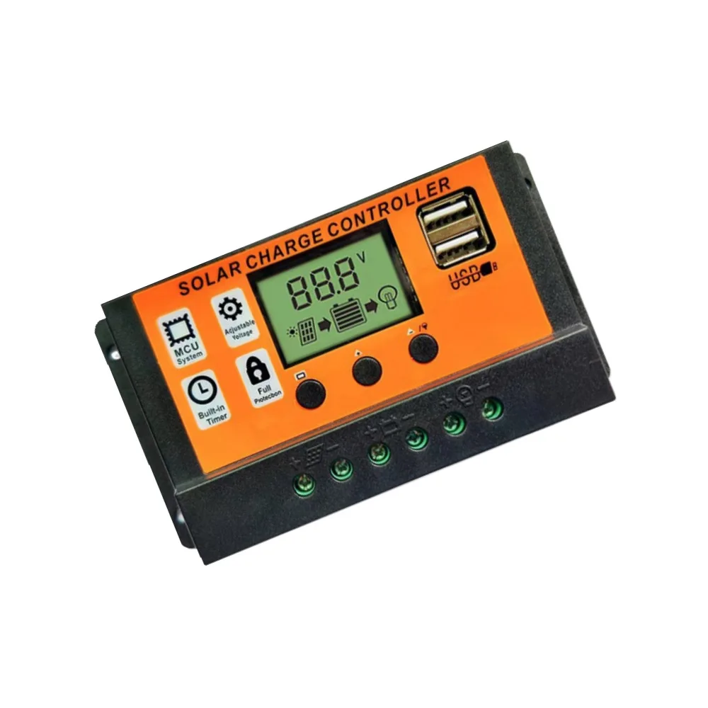 Автоматический контроллер заряда солнечной батареи 12 В 24 ШИМ контроллеры