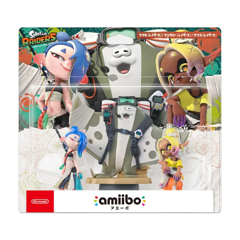 Фото Коллекционный набор фигурок Nintendo Amiibo Splatoon Raiders 3-в-1: Фука Уцухо, Мантаро (NFC) для Switch OLED/Lite – игровой аксессуар №5