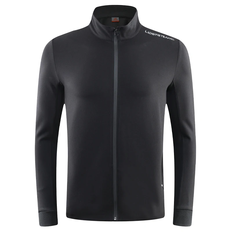 Men Sports Running Coat Stand Collar High Quality Soccer Outdoor Sweatshirts Nylon Fitness Print Letter Workout Training Jacket