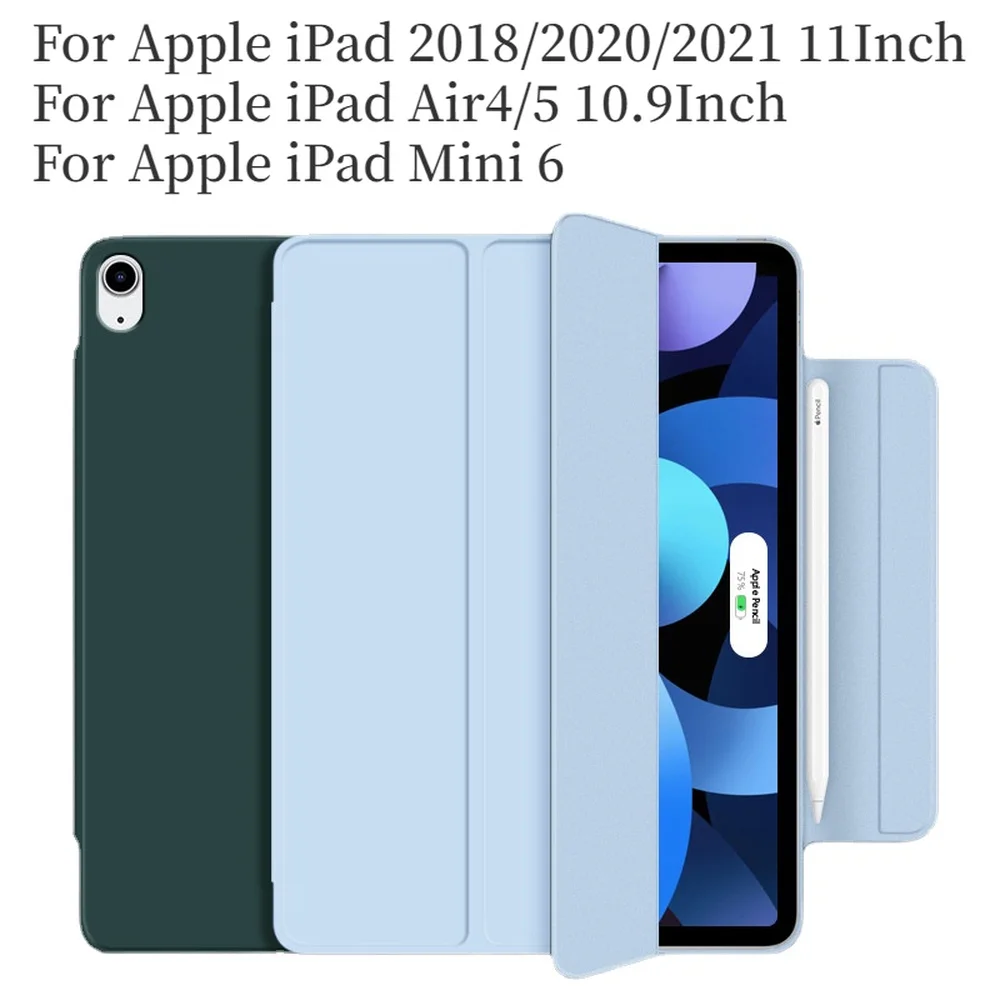 

Чехол для планшета IPad Air4, Air5 10,9, силиконовый Магнитный ремень с пряжкой для Apple IPad 2018, 2020, 2021, 11 дюймов, чехол, приятный на ощупь чехол
