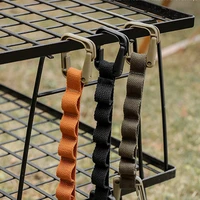18 ring camping hanging rope tent canopy cup lamp hanger outdoor clothes line strap lanyard travel hiking fishing equipment