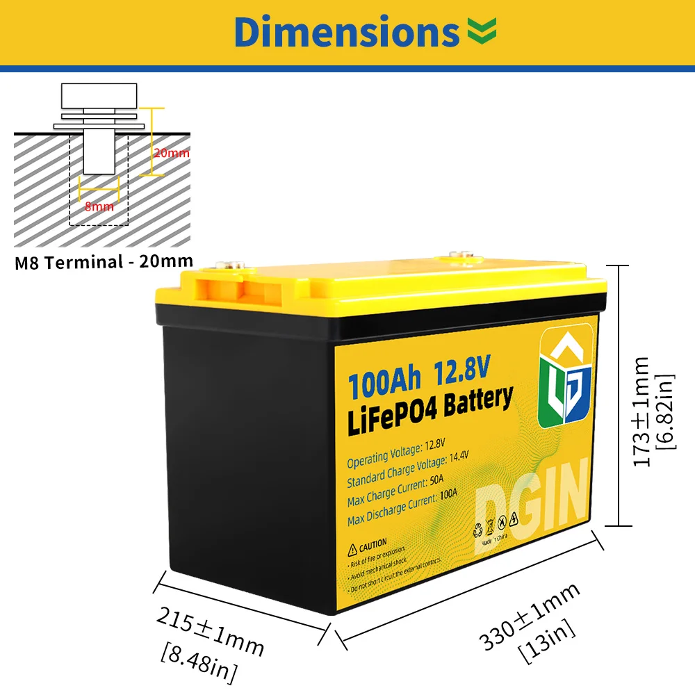 Cena Rechargeable12V 24V 100AH 200AH Lifepo4 Bateria Nowy Fosforan Litowo-żelazowy Ogniwo Słoneczne Wbudowany BMS Dla EV RV Wózek Golfowy Wózek Widłowy