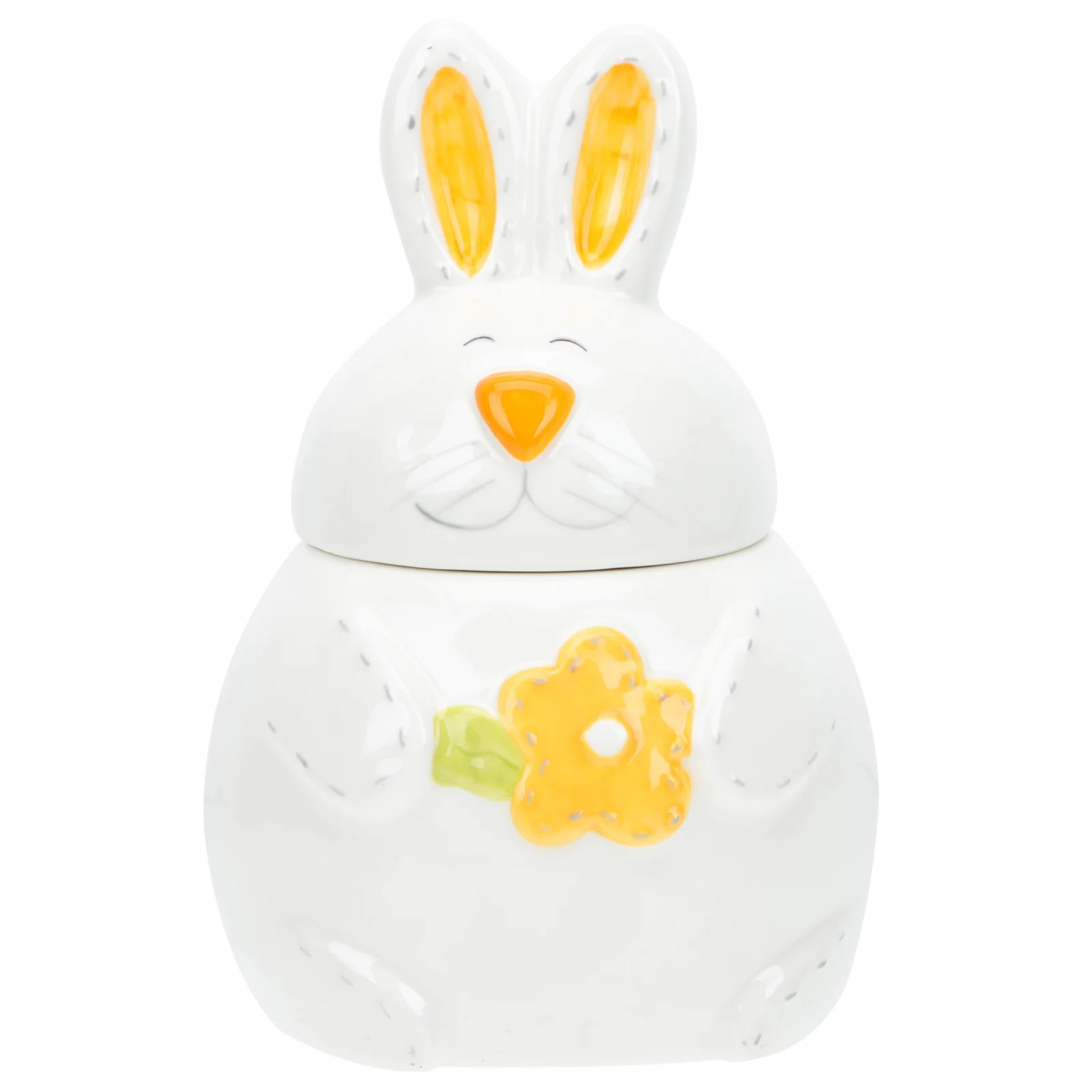 

Jar Ceramic Bunny Easter Candy Cookie Storage Rabbit Canister Box Treat Container Jars Figure Condiment Cereal Canisters Pot