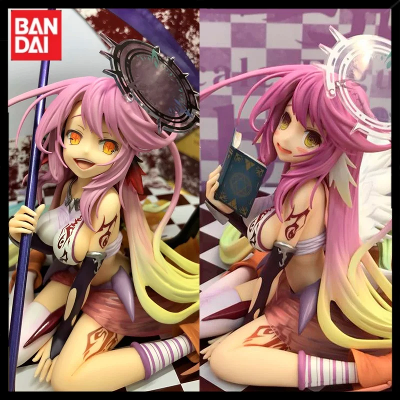 Горячая 13/28 см Bandai No Game Life аниме фигурка Jibril сидячее положение экшн-модель ПВХ