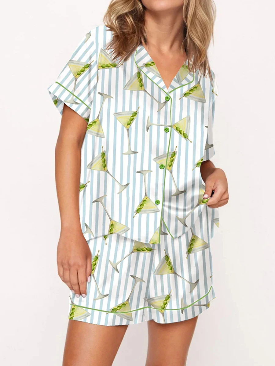 Женские сапоги пижамы шелковые атласные коктейльные рубашки Pjs Y2k с коротким