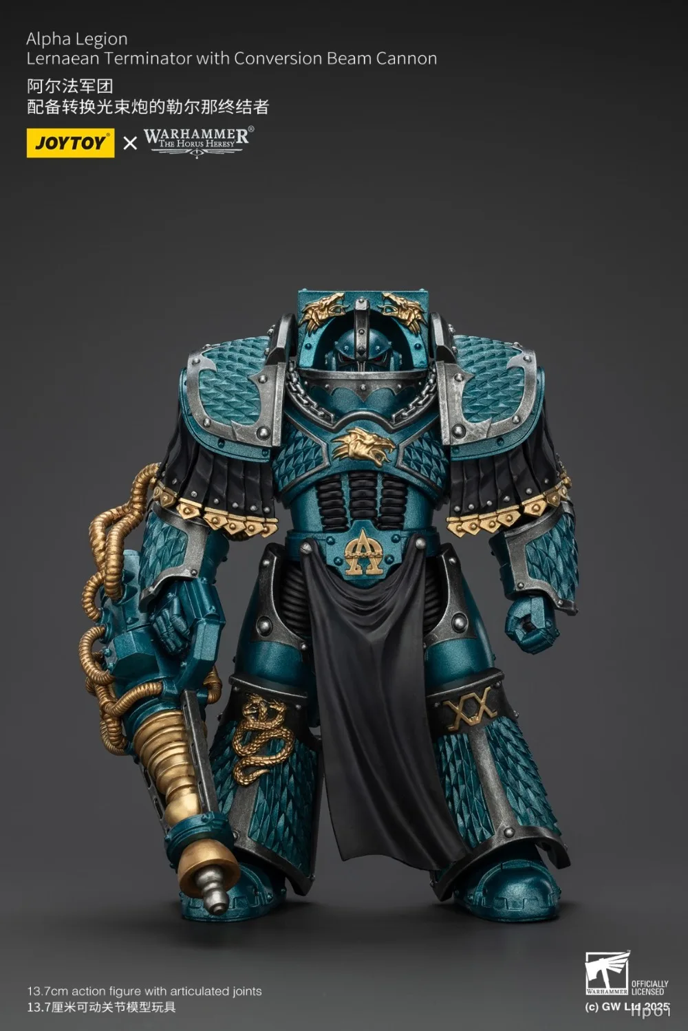 100% Оригинальный, подлинный JOYTOY Warhammer: The Horus Heresy Lernaean Terminator с конверсионной пушкой-лучом. Быстрая доставка. (art.: 3920da5c498aa) - 3920da5c498aa