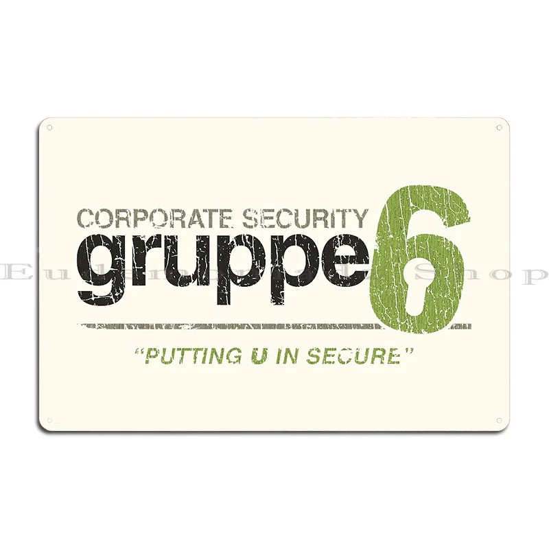 Металлическая табличка Gruppe 6 1961