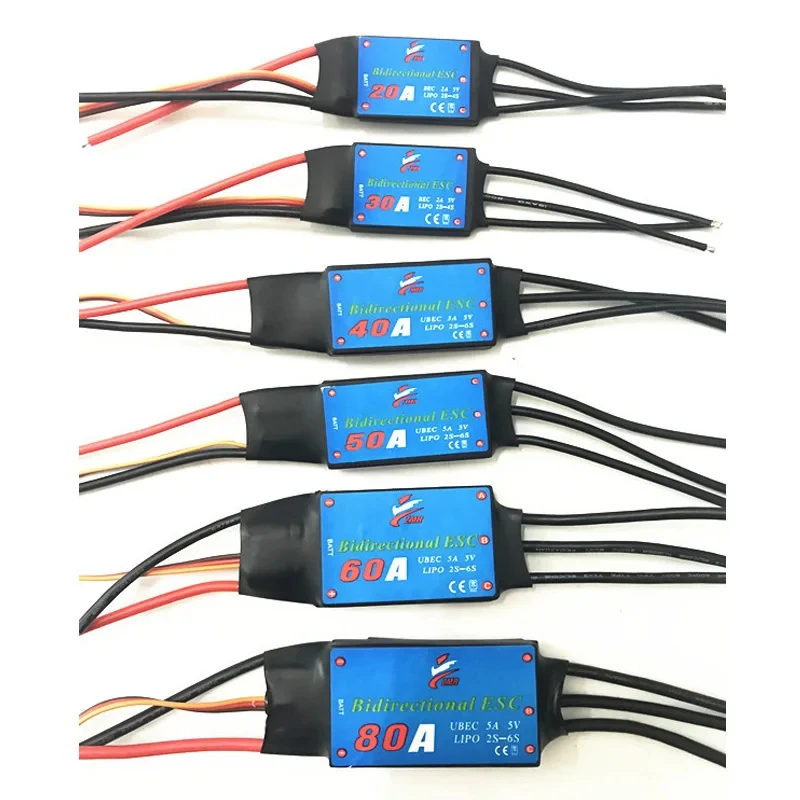 Двунаправленный бесщеточный регулятор скорости ZMR 12A20A30A40A50A60A80A для радиоуправляемых автомобилей и пневматических подводных движителей (art.: 3920db654ea2a) - 3920db654ea2a