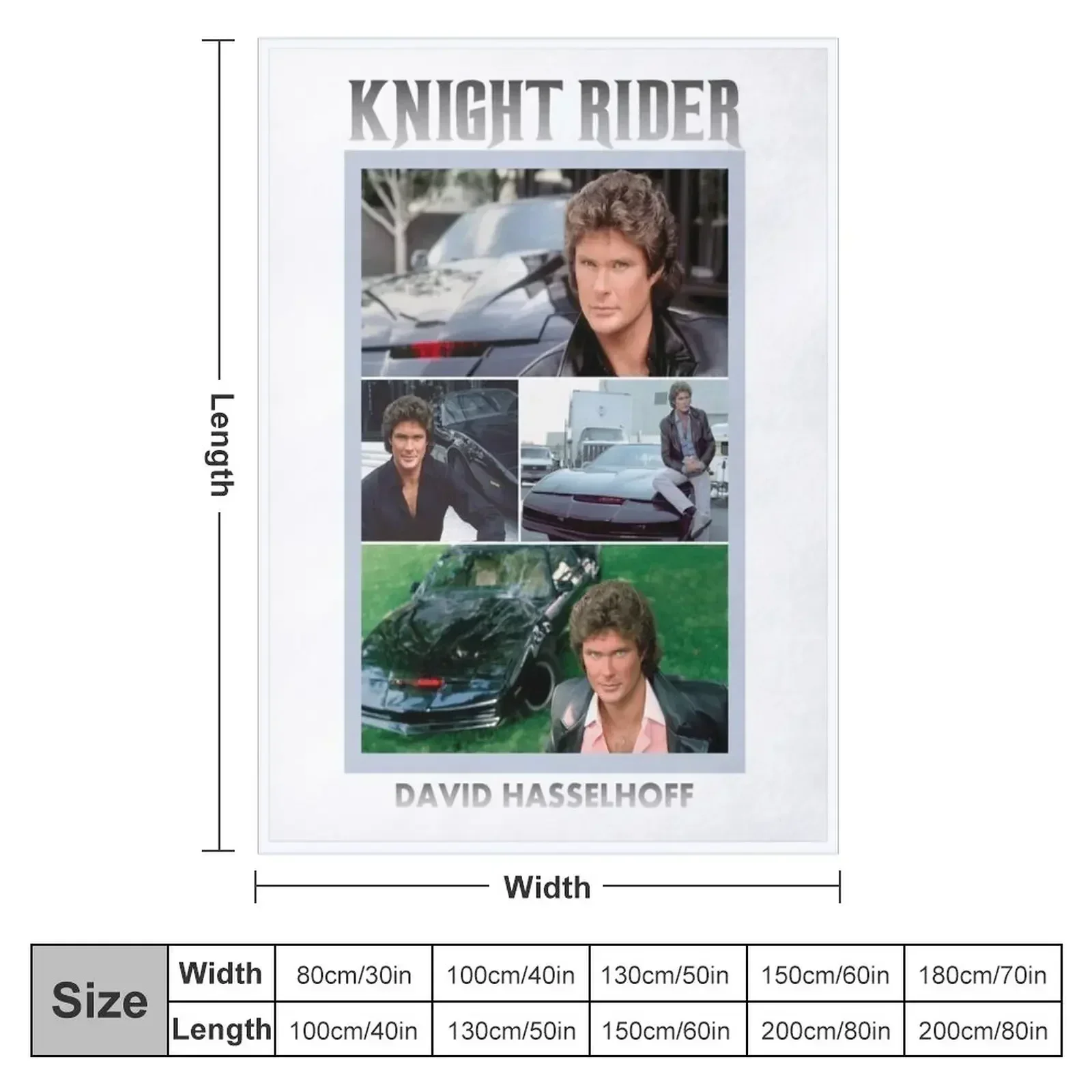 Ночной райдер Майкл Рыцарь с Дэвидом Хасфф одеяло одеяла для малышей милые