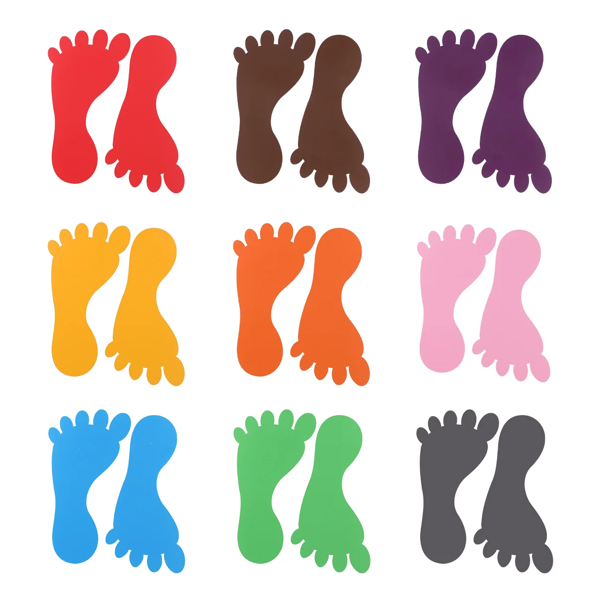

Pairs Kids Footprint Stickers Self- Adhesive Floor Decals Elephant Pattern for Kids Room Nursery Kindergarten accessories