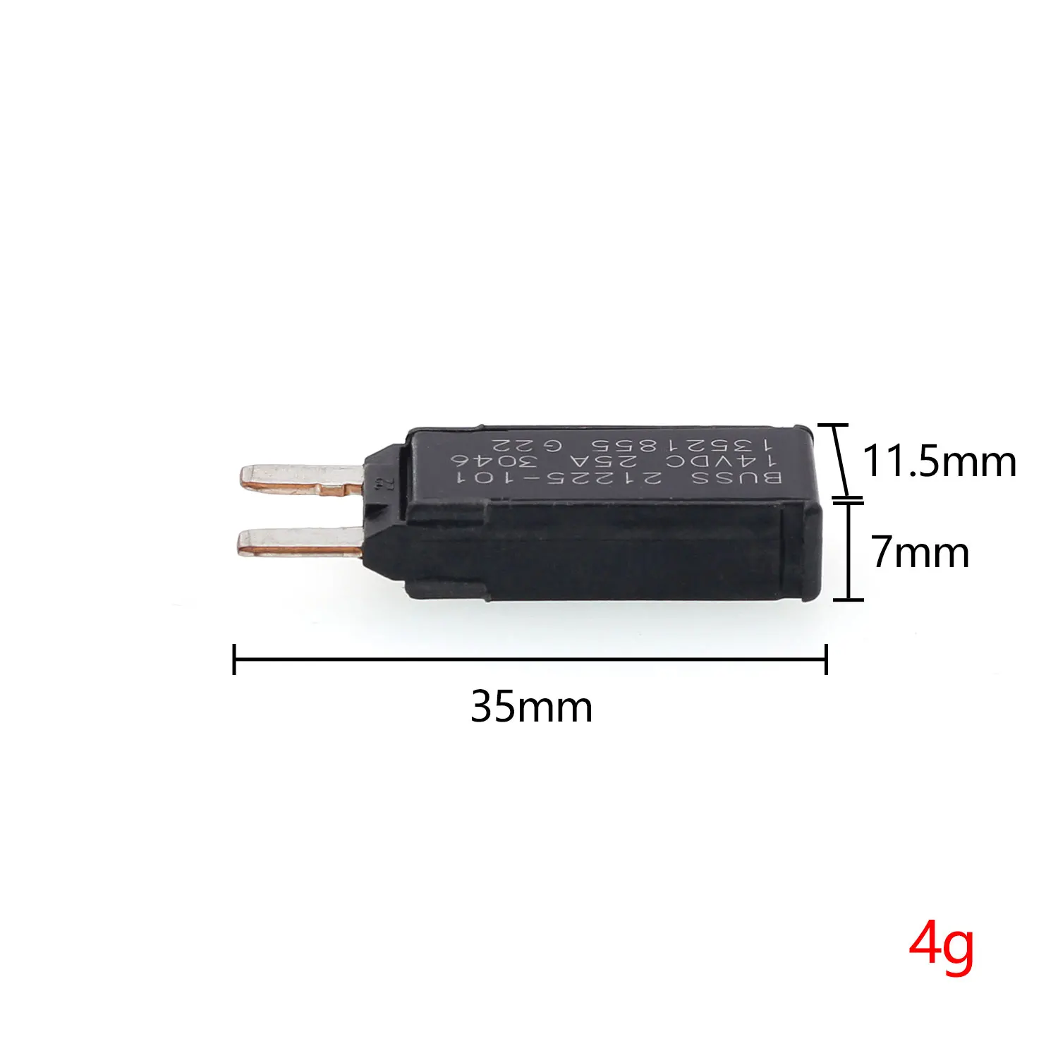 

1pcs 25A automatic reset fuse 12225-101 For Buick LaCrosse 13521855 Cadillac for Carter excavator air conditioner A/C