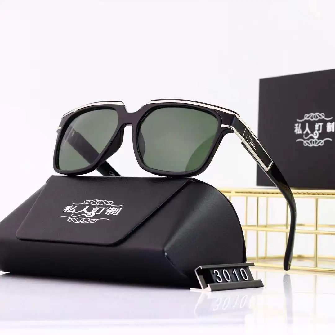 

New Arrival Cazal Fashion Dark Green Lenses Men Eyewear Driver Classic Retro Brand Designer Light Women Couple Sun Glass 3010