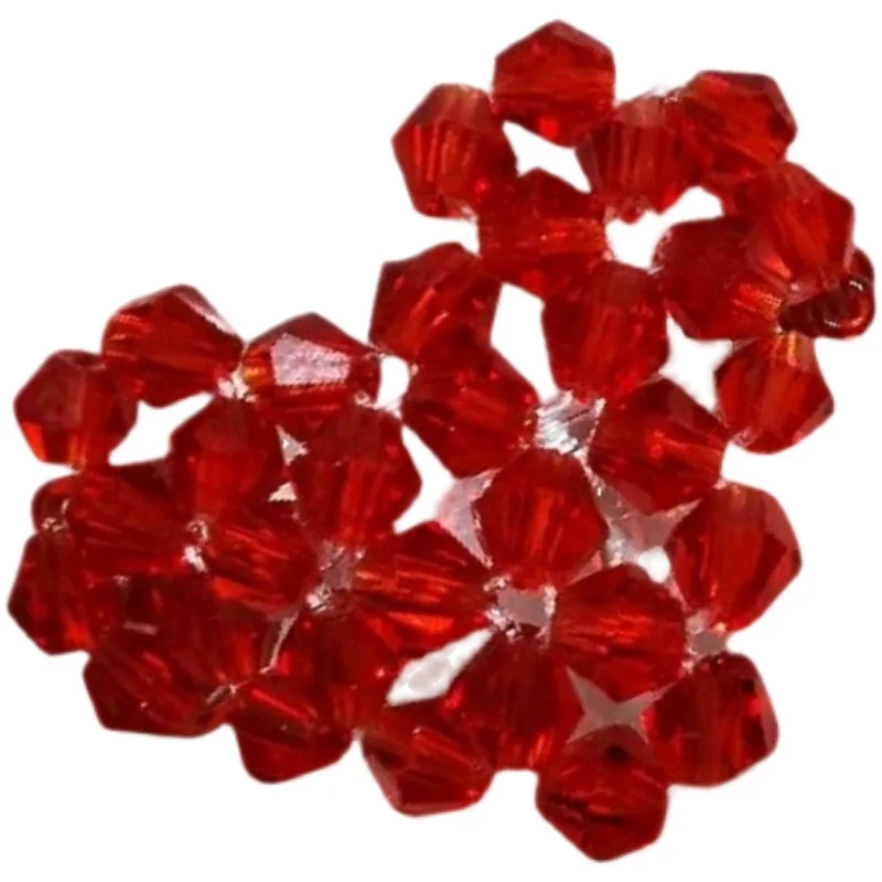 Новые хрустальные бусины красное кольцо в форме сердца с любовью женские