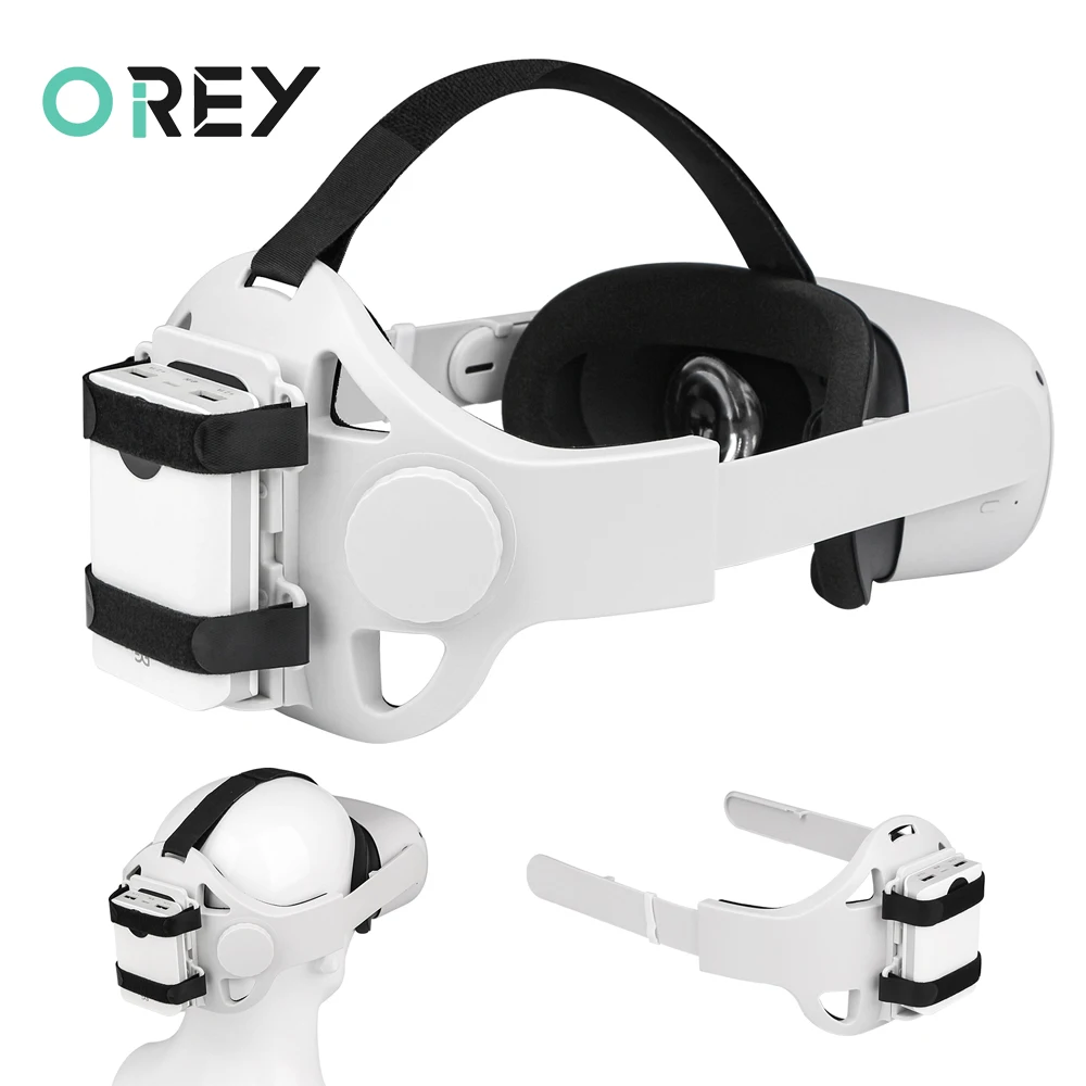 

Adjustable Head Strap For Oculus Quest 2 Halo Strap PowerBank Fixing Bracket Holder Headband For Oculus Quest2 VR Accessories