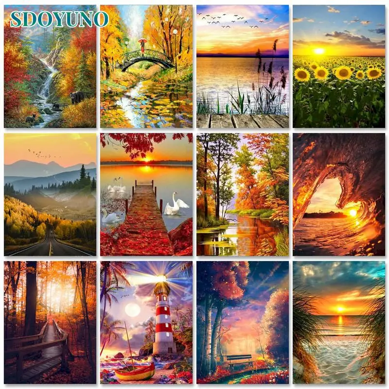 

Набор для рисования по номерам на холсте морской пейзаж