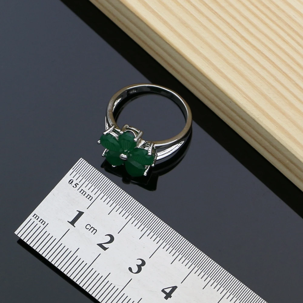 Женский ювелирный комплект из кольца и серебра 925 пробы | Украшения аксессуары