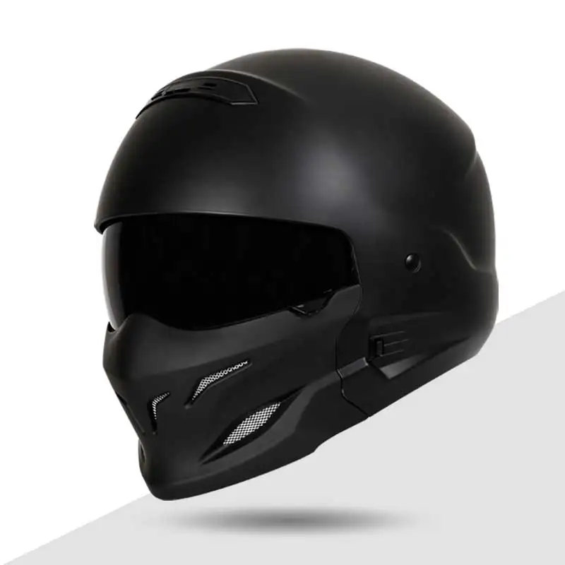 KEAZ винтажные мотоциклетные шлемы на все лицо для взрослых мужчин внутренний