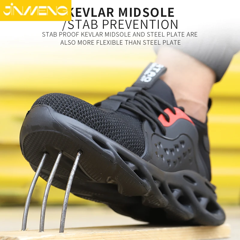 

2022 New Safety Boots Men's Steel-toed Shoes Safety Shoes Anti-piercing Work Shoes Sports Shoes Breathable Protective Shoes