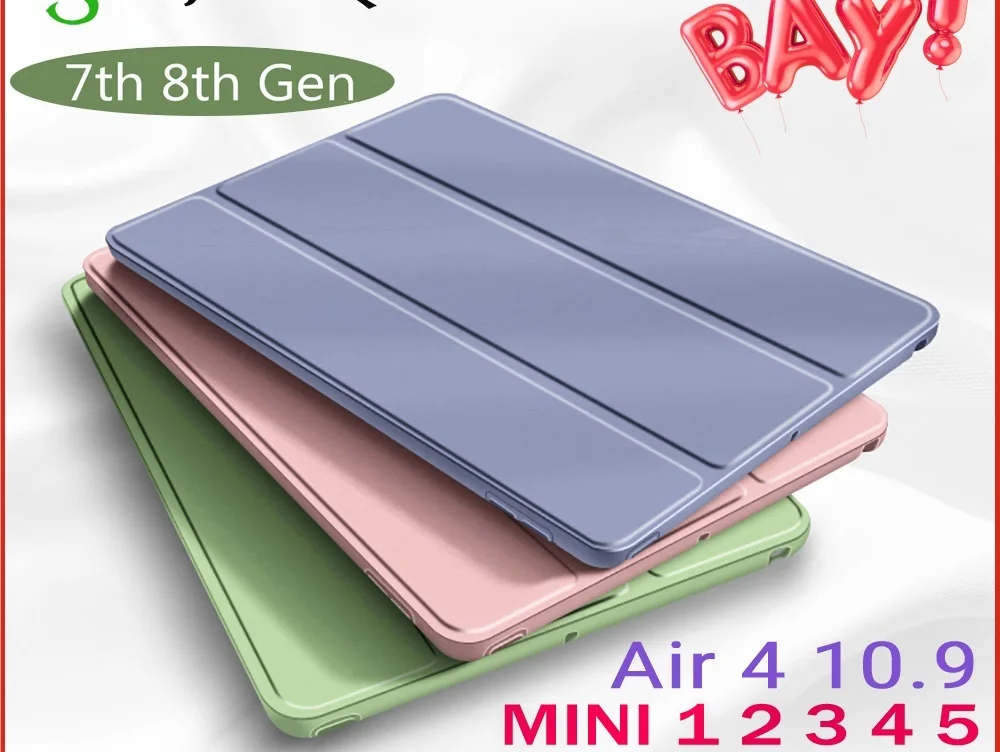 

For iPad Air 2 Air 4 Case for iPad 8th 9 Generation Case 10.2 for iPad Pro 11 2021 9th 7th 2 3 4 10.2 10"2 Mini 6 4 5 Case Cover