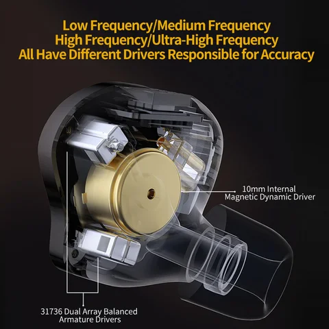 KZ ZS10 Pro 2 проводные металлические наушники