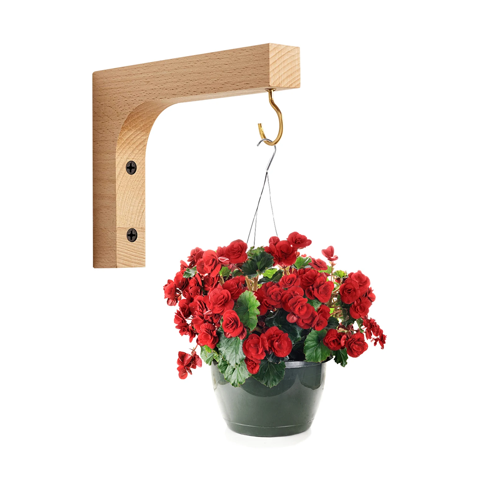 

Indoor Plant Hangers From Wall Hangings Plant Bracket Plant Hanger Hook Wooden Floating Plant Hook For Indoor Flower Baskets Pot