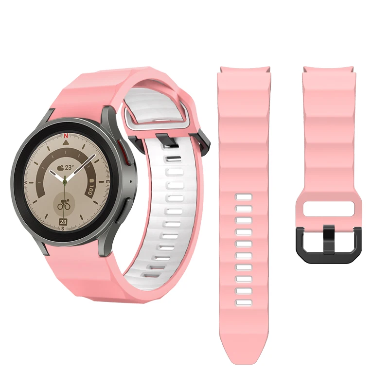 Silicone Strap For Samsung Galaxy Watch 5/4 40mm 44mm 5pro Smartwatch Sport Correa Bracelet Galaxy Watch4 classic 42mm/46mm Band