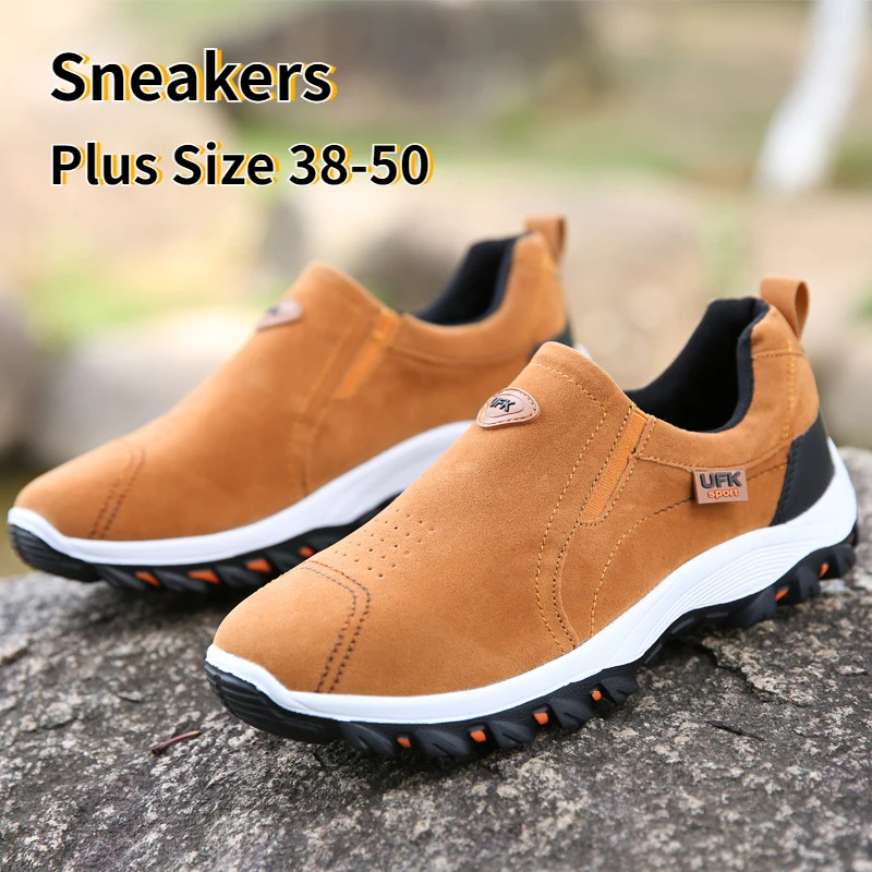 

2023 New Light Hiking Shoes Men Sneakers Slip on Casual Shoes Outdoor Walking Shoes Loafers Men Comfortable Shoes Male Footwear