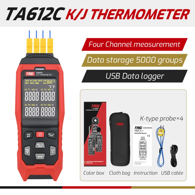 

Термометр контактный TASI TA612