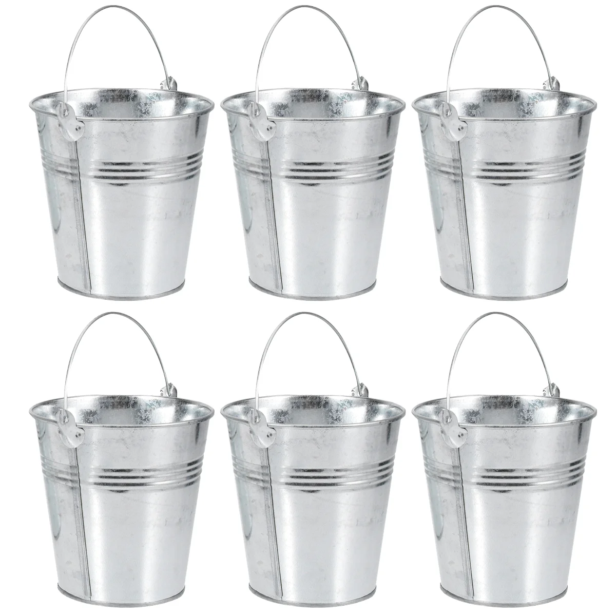 

Bucket Buckets Mini Metal Pail Tin Pails Small French Tinplate Serving For Fries Food Barrel Galvanized Party Pot Wedding